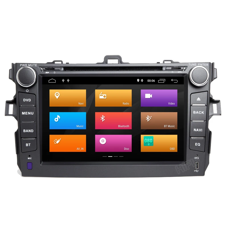 Flash Deal 8" 2 Din Android Car Radio Central Multimedia For Toyota Corolla 2007~2011 Automagnitol DVD Player With GPS Bluetooth 1