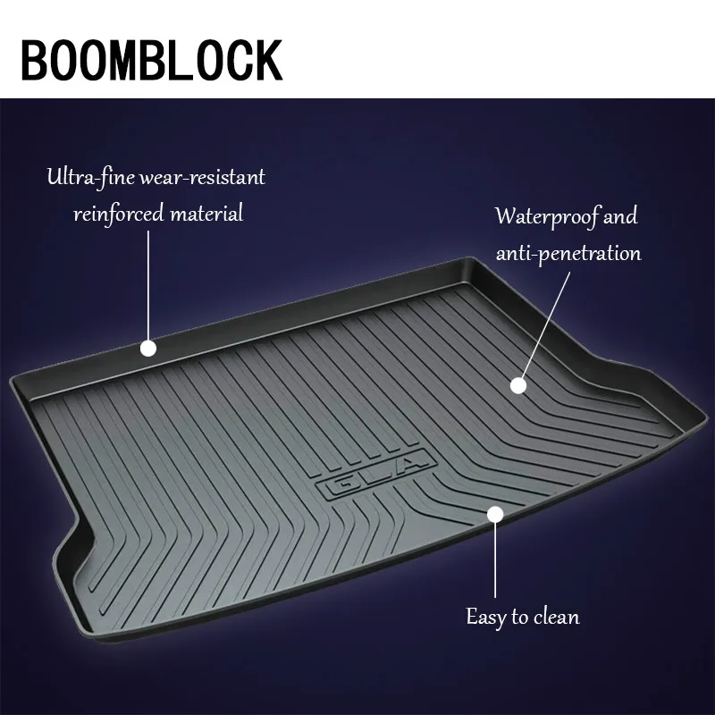 

BOOMBLOCK Car Special Trunk Floor Foot Mat Pad Dustproof For Mercedes Benz Class C W205 E W212 W213 GLA X156 GLC X253 GLK X204