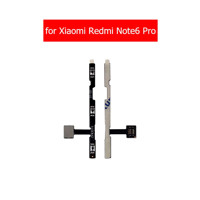 

for Xiaomi Redmi Note 6 Pro Power Volume Flex Cable Side Key Button On Off Switch Ribbon Flex Cable Repair Spare Parts