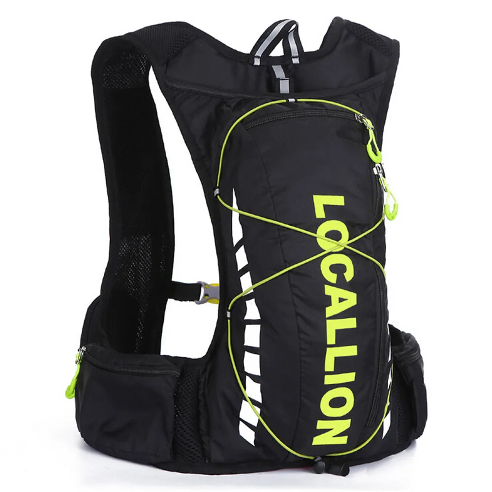 Уличные походные сумки для велосипеда, велосипедная сумка для воды, MTB велосипедная дорожная походная сумка, сумки для мотокросса, велосипедный рюкзак - Цвет: black green