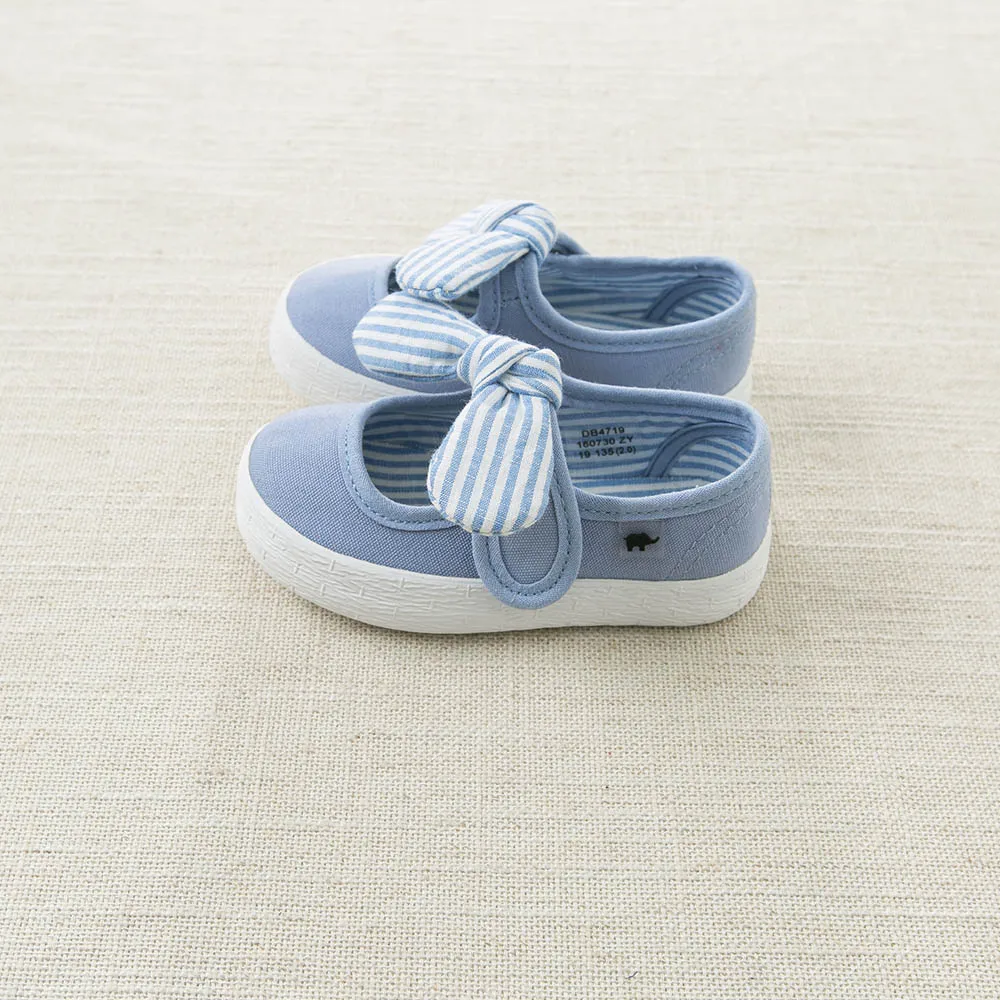 DB4719  Dave & Bella baby spring  new striped canvas shoes blue pink rose casual shoes  4 colors
