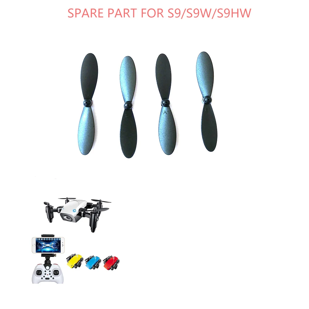 Запасные пропеллеры/лопасти для S9/S9HW/S9W RC Мини Складной Дрон|Детали и аксессуары| |