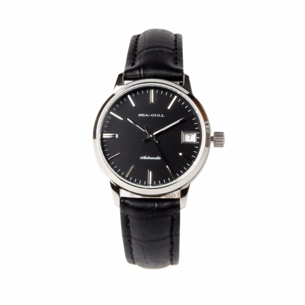 

Seagull Couple Watch Lady Version Stick Index Tone Exhibition Back Love Self Wind Automatic Women's Men's Mechanical Watch D101L