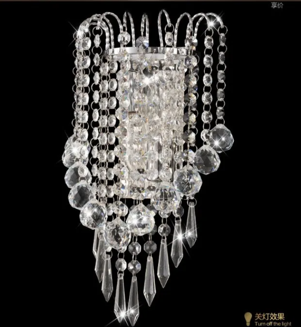 Modern Art Decor Stainless Steel Plating LED Crystal Wall Light Lamp Bedroom Home Wall Sconce Lighting Free Shipping Modern Art Decor Stainless Steel Plating LED Crystal Wall Light Lamp Bedroom Home Wall Sconce Lighting Free Shipping