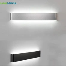 LAINGDERFUL светодиодный настенный светильник Ванная комната свет зеркало Спальня Wandlamp Алюминий Лестницы настенный светильник для дома промышленные