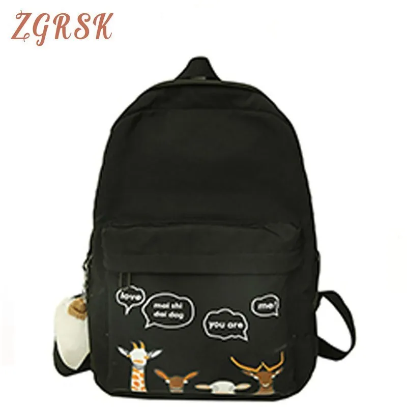 

Students Nylon Designer Backpacks Bagpack Korean Style Women 2019 Backpack Bookbag Back Pack School Bags For Teenage Girls