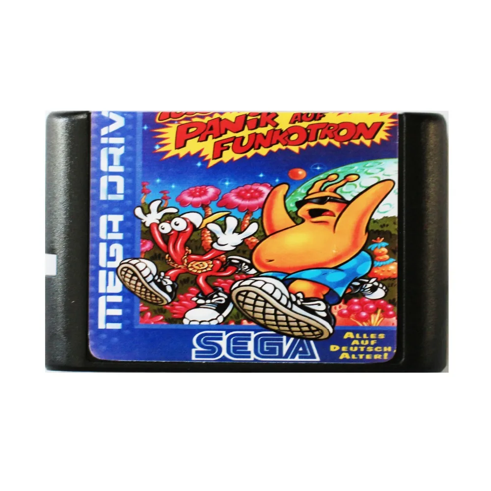 ToeJam и Эрл в панике на Funcotron 16 бит MD карточная игра для Sega игры SEGA Mega Drive Genesis |