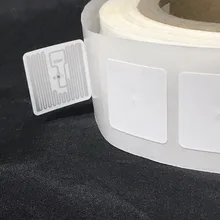 Alien 9629 самоклеющиеся этикетки с покрытием бумаги rfid этикетки UHF печати 25*25 мм квадратный малый размер