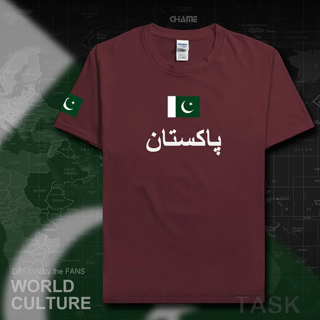Pakistan men t shirt fashion 2017 jersey nation team 100 cotton t