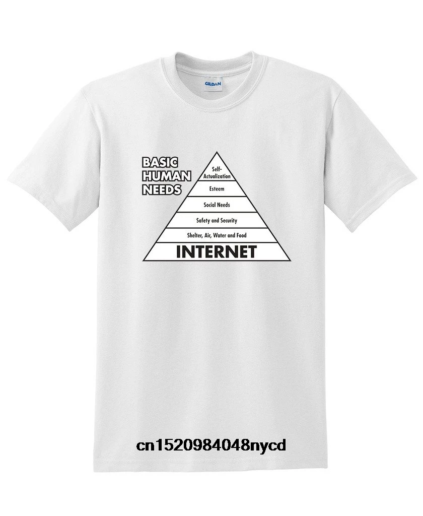 Gildan funny t shirts Basic Human Needs Internet Geek BEEFY TEE | Мужская одежда