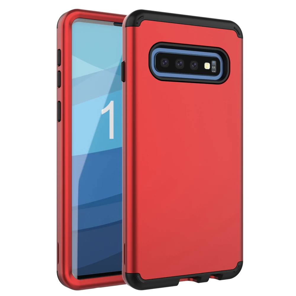 

for Samsung Galaxy S10 S10 Plus S10e Case 3 in 1 Hybrid Shockproof Armor Defender Heavy Duty Bumper Full-Body Protective Cover