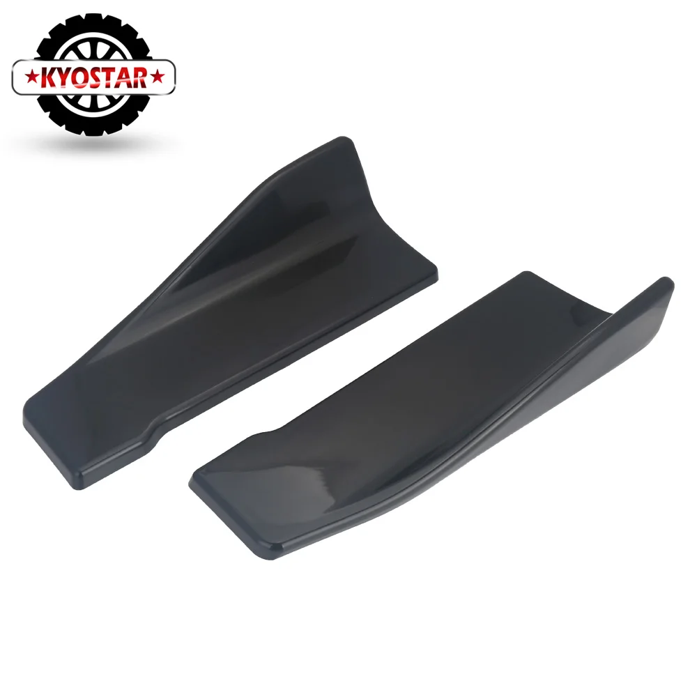 Divisor de ángulo trasero de fibra de carbono Universal para coche difusor de parachoques alerón alas Anti-choque modificado lado del cuerpo del coche falda