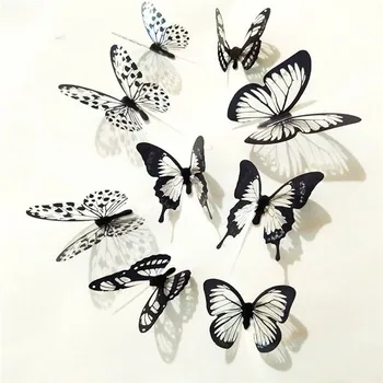 3D Black & Transparent Butterfly 1
