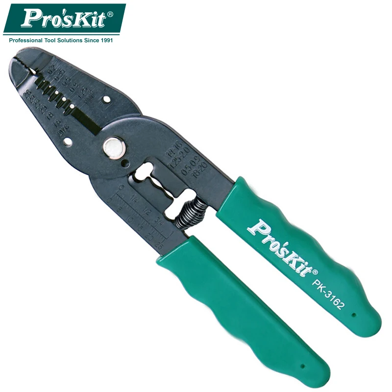 

Proskit 7-in-1 shear wire stripping pliers PK-3162 PK-3163 stripper imported stripping pliers 0.2 ~ 1.25