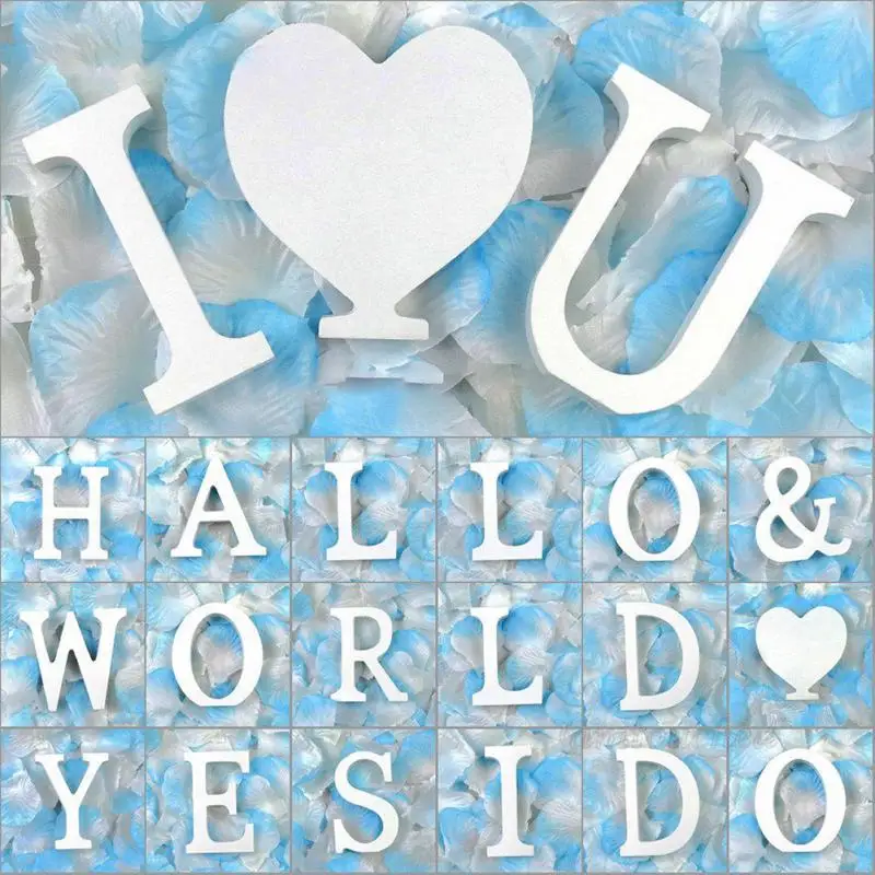 

Creative Wood PVC Letters Alphabet Word Bridal Wedding Party Home Decor