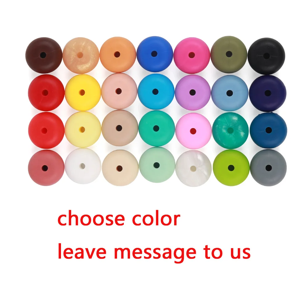 TYRY. HU 20 шт Силиконовые счеты бусины 14*8 мм пищевого качества Детские Жевательные свободные бусины для кормления для BPA бесплатно изготовления ювелирных изделий DIY ожерелье - Цвет: mix