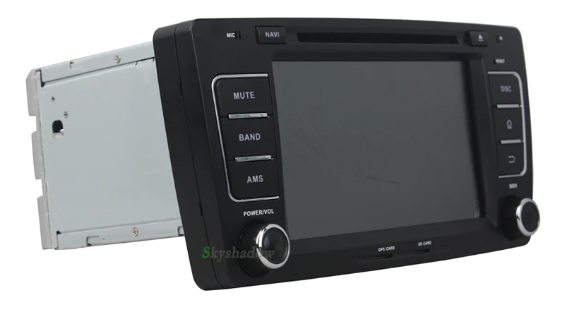 Discount TDA7851 Android 8.1 2GB RAM 16GB 4core Car DVD Player GPS Glonass map Radio wifi 4G BT steering wheel for VW skoda OCTAVIA 2012 5