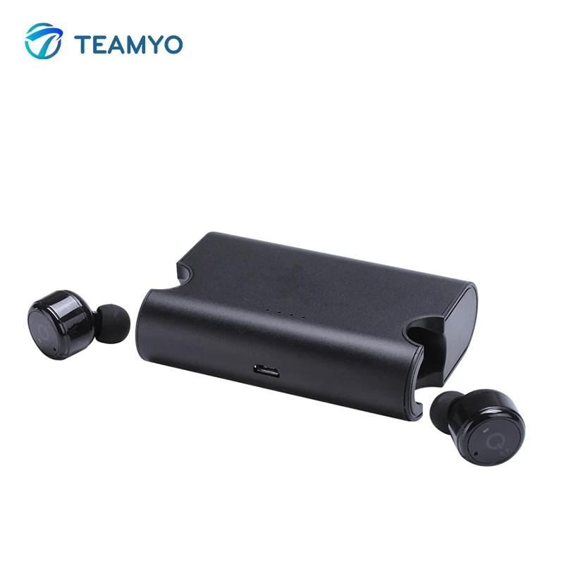 

Teamyo Twins TWS Wireless Earbuds Mini Bluetooth Wireless earphones Stereo Ture headset Sport ear headphone With Charging Case