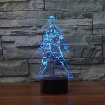 

Football Player Shape 7 Color Led Night Lamps For Kids Touch Led Usb Table Lampara Lampe Baby Sleeping Nightlight Drop Ship