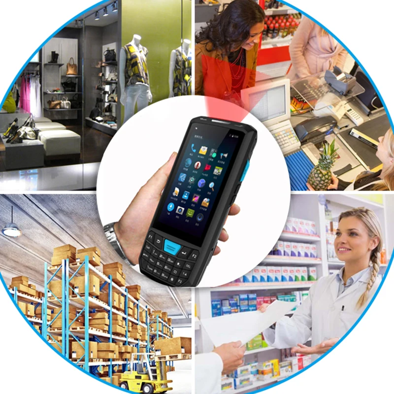  ENGONUS 4.5 Inch Rugged Handheld PDA Industrial Mobile Compute Data Collector QR Barcode Scanner An