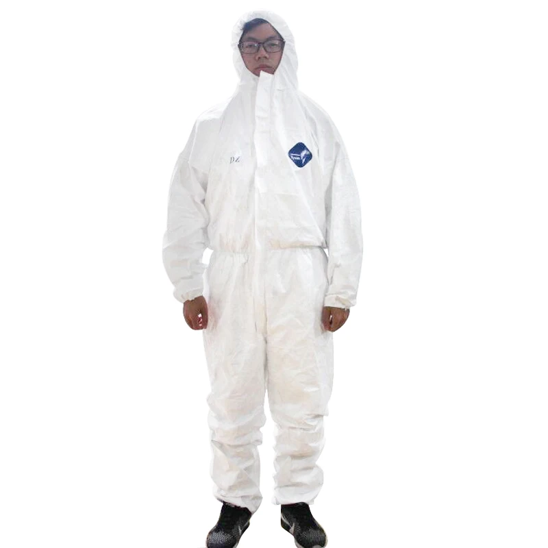 

Tyvek for DUPONT Protective Clothing Disposable Coveralls Antistatic Chemical Work Clothes Dustproof Anti-splash Safety Workwear