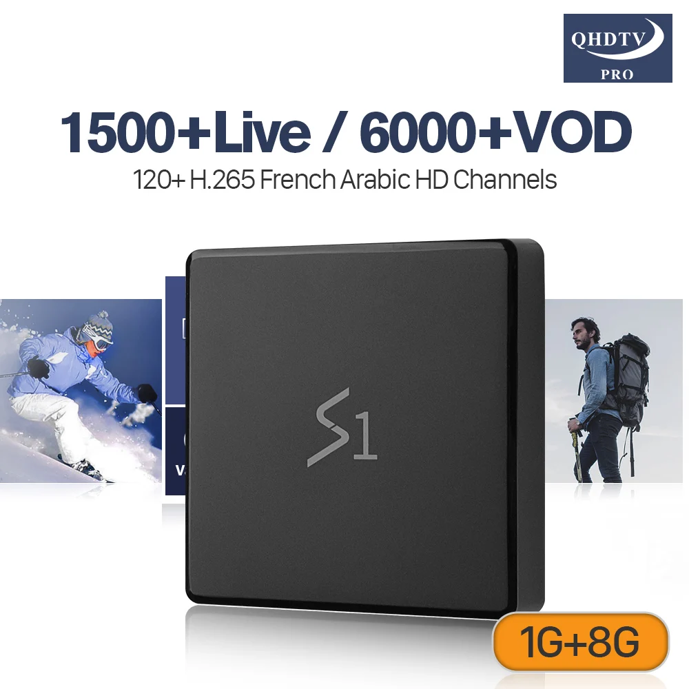 

IPTV France Set Top Box QHDTV Pro Leadcool S1 Android 8.1 IPTV Code Belgium Morocco Support 4K H.265 Decoder Similar To X96 Mini