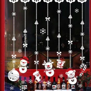 

Removable 3d home decor window christmas stickers adhesive wall pictures for living room waterproof wall decals for shop