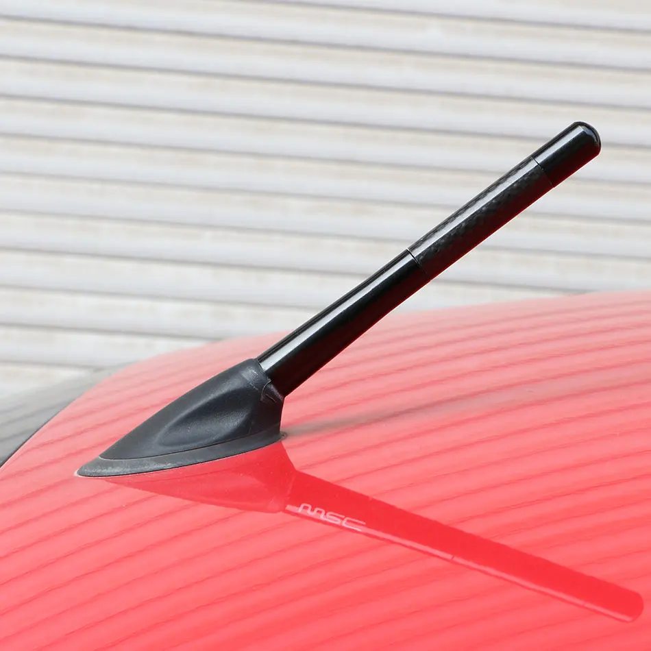 Jameo Auto Carbon Fiber Short Antenna Radio Car Aerial Antenna Stickers for VW Volkswagen JETTA MK4 MK5 MK6 Golf 4 5 6 7 Polo