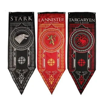 

Decor Flags Lannister Flag Living Room Bedroom Game of Thrones Party Supplies Tournament Banners Set Night Watch Flag
