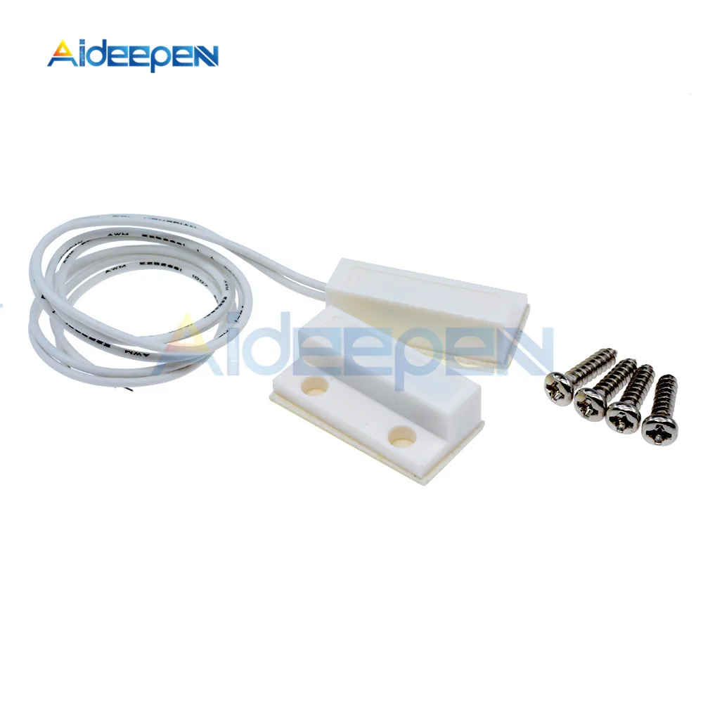 

MC-38 Wired Door Window Magnetic Switch Sensor N/O Switch Magnetic Alarm For Home Safe