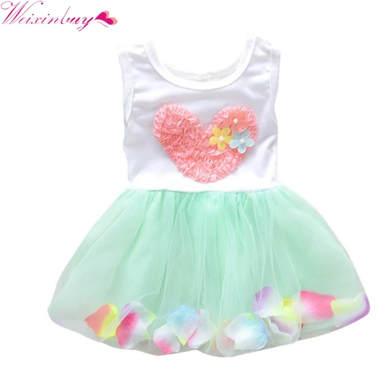

Baby Girls Flower Tutu Dress Age 0-4Y Kids Girls Summer Dress Princess Party Clothes