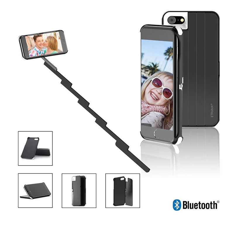 

Mini Selfie Stick With Button Two in one phone case Handle Monopod Universal For iPhone X 7 8 Plus phone case Selfie Sticks