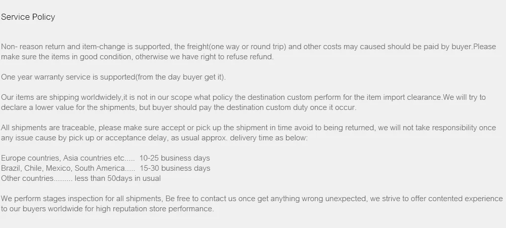 service policy