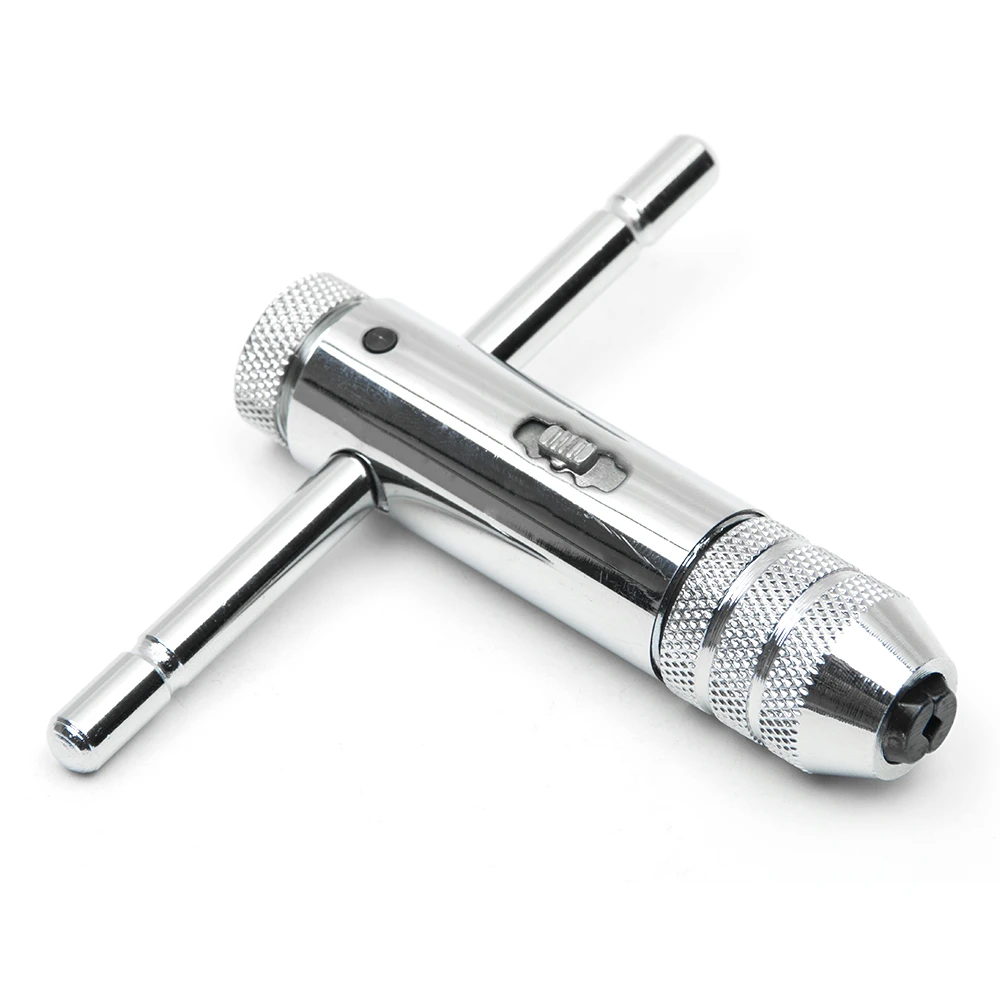 Adjustable T-Handle Tap Wrench Chuck M3-M8 T Type Screw Tap Holder Hand Ratchet