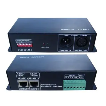 

LEDDMX512 decoder 4 channels DMX512 controller RGBW control decoder