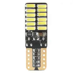 Новый Выделите T10 габаритного фонаря декодирования 24smd Выделите 4014 широкий давления постоянного тока светодиодные полосы света автомобиля