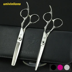 Univinlions 6 & Quot; Tijeras de Peluquero Peluquería Tijeras Peluquería Adelgazamiento Japonés Corte de Pelo Tijeras Corte de Pelo Kit de Tijeras Univinlions 6 & Quot; Tijeras de Peluquero Peluquería Tijeras Peluquería Adelgazamiento Japonés Corte de Pelo Tijeras Corte de Pelo Kit de Tijeras
