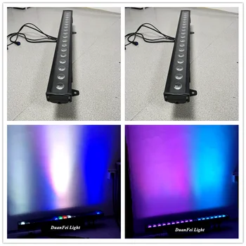 

6pieces high bright ip65 wall washer rgbwa led stage wash wall waterproof dmx pixel bar led 18x15w