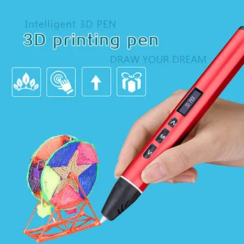 

3D Printing Pen OLED Display Support PLA PCL Modes Easy Operation Print Pens for Gifts QJY99