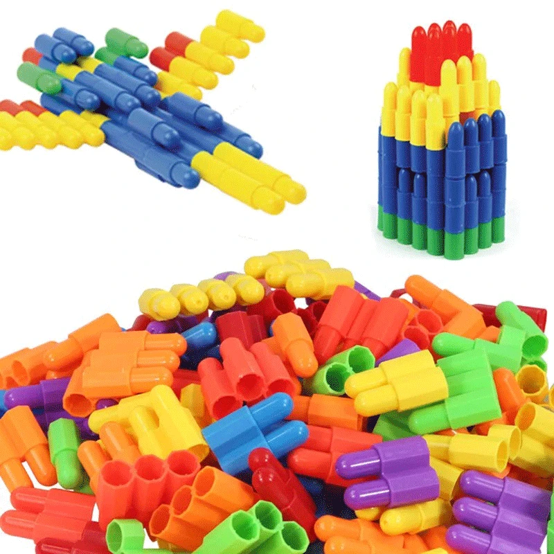 

2018 DIY Colorful Educational Water Pipe Building Blocks Toys Assembling Pipeline Tunnel Block Model Toy For Kids