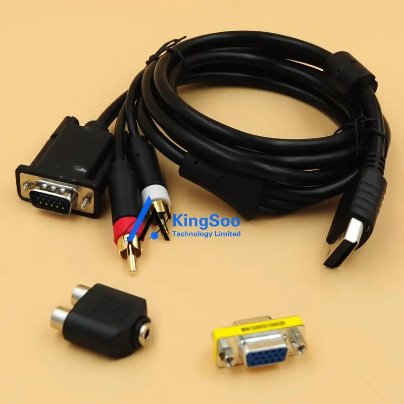 Высокое разрешение VGA кабель RCA звук HD коробка для Sega Dreamcast консоли w/ адаптер 3 5 мм