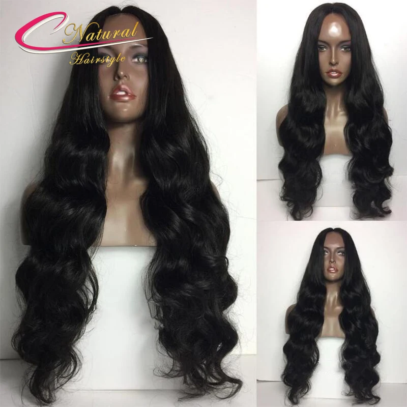 

Density180% Human Hair Thick Body Wave Full Lace Wigs Peruvian Virgin Hair Glueless Lace Front Wigs Pre Plucked Natural Hairline