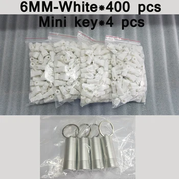 

Free shipping by DHL white 4-8MM diameter(400+4) PCS Anti-Theft Magnetic Security Stop Locks + Mini Security Detacher Magnetic