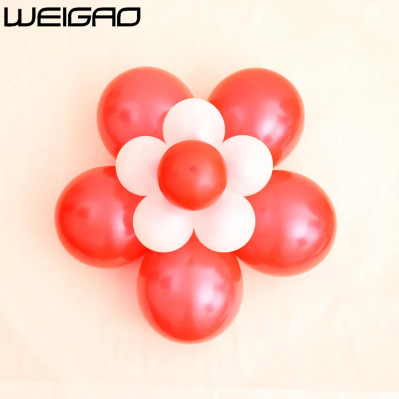 WEIGAO цветок сливы воздушный шар моделирование Уплотнение Клип воздушный шар палочки галстук латексный Воздушный Шар Уплотнение Клип для свадьбы поставка украшений для вечеринок