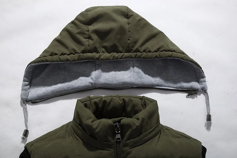 Мужская 4XL-8XL парка с капюшоном жилет зима осень новая Толстая Теплая Повседневная ветровка мешковатая стеганая верхняя одежда жилет куртка-безрукавка