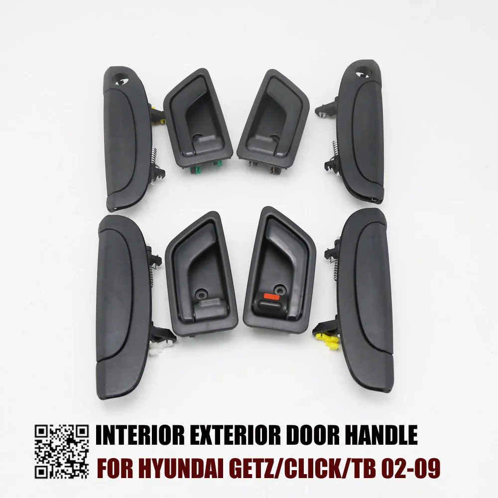 

8PCS EXTERIOR INTERIOR DOOR HANDLE FOR Hyundai Getz/Click/TB 02-09