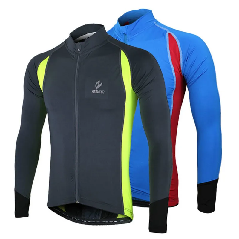 Buy New Men's Riding Jersey Long Sleeve Lycra Quick