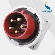 32A 400 V 5 предмет в партии(3 P+ N+ E) женский Европейский разъем для монтажа в панель Промышленный настенный брызг IP67 RU/IEC 60309-2 типа SP834