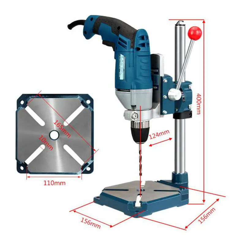Чугунная база дрель электрическая дрель стойка Универсальный кронштейн миниатюрная скамья дрель держатель дрели зажим инструмент плоскогубцы