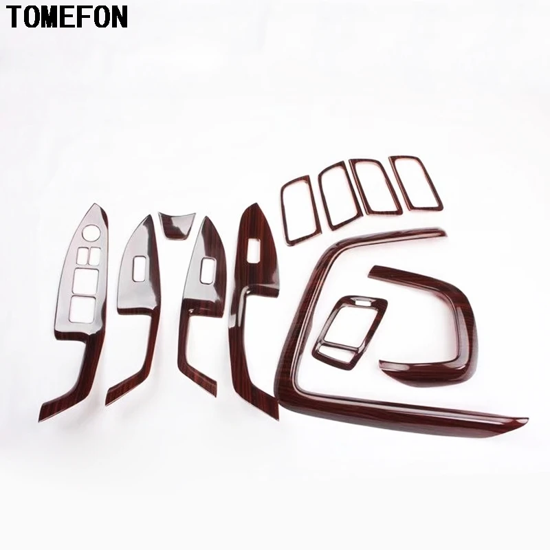 

TOMEFON Wood Paint Front Air Vent Steering Wheel Inner Door Handle Window Switch Interior Styling For Kia Optima K5 2011 to 2015